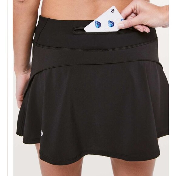 Lululemon Play Off The Pleats Skirt *13" Black Size 4 - Picture 3 of 8